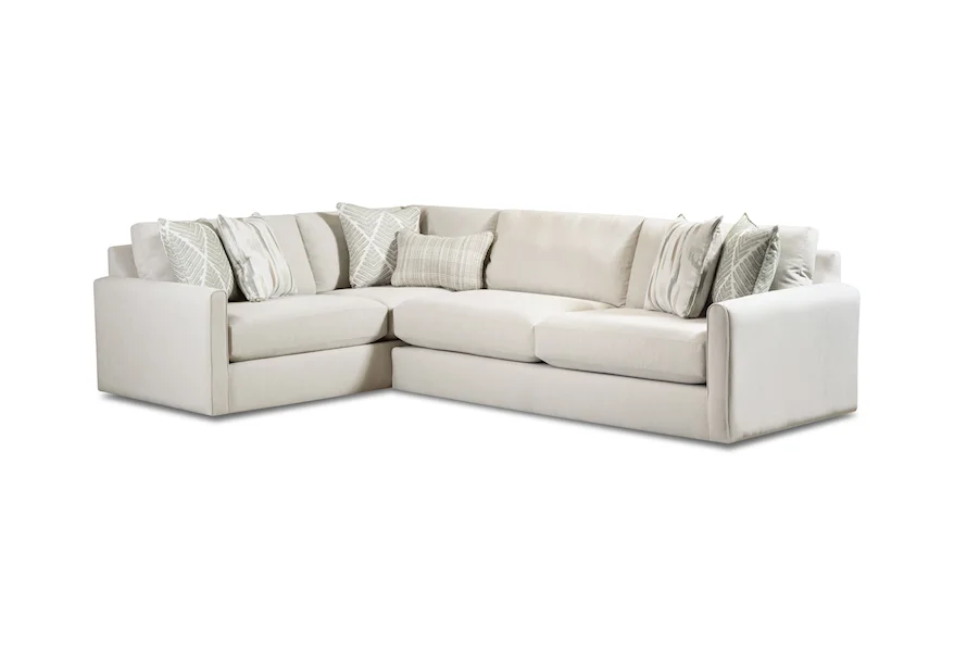 7000 CHARLOTTE CREMINI 2-Piece Sectional by Fusion Furniture at Comforts of Home