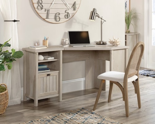 Cottage Corner Computer Desk with File Drawer