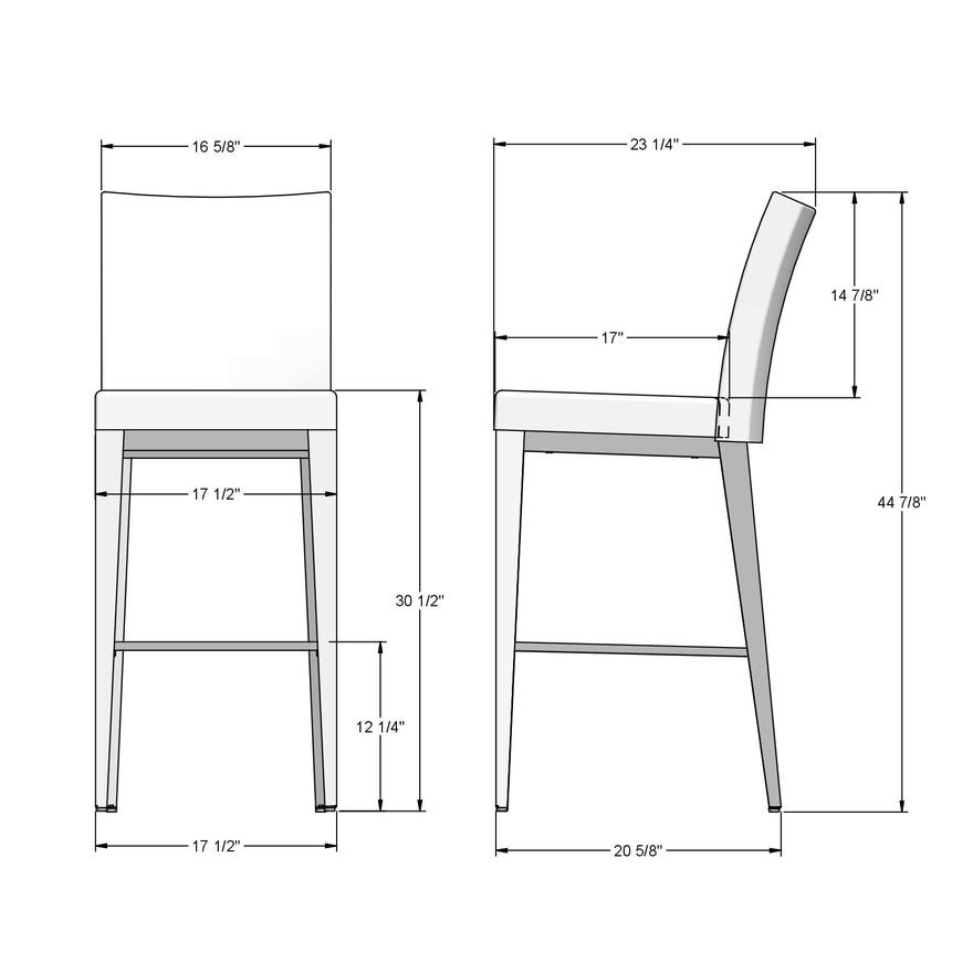 Upholstered Bar Height Stool