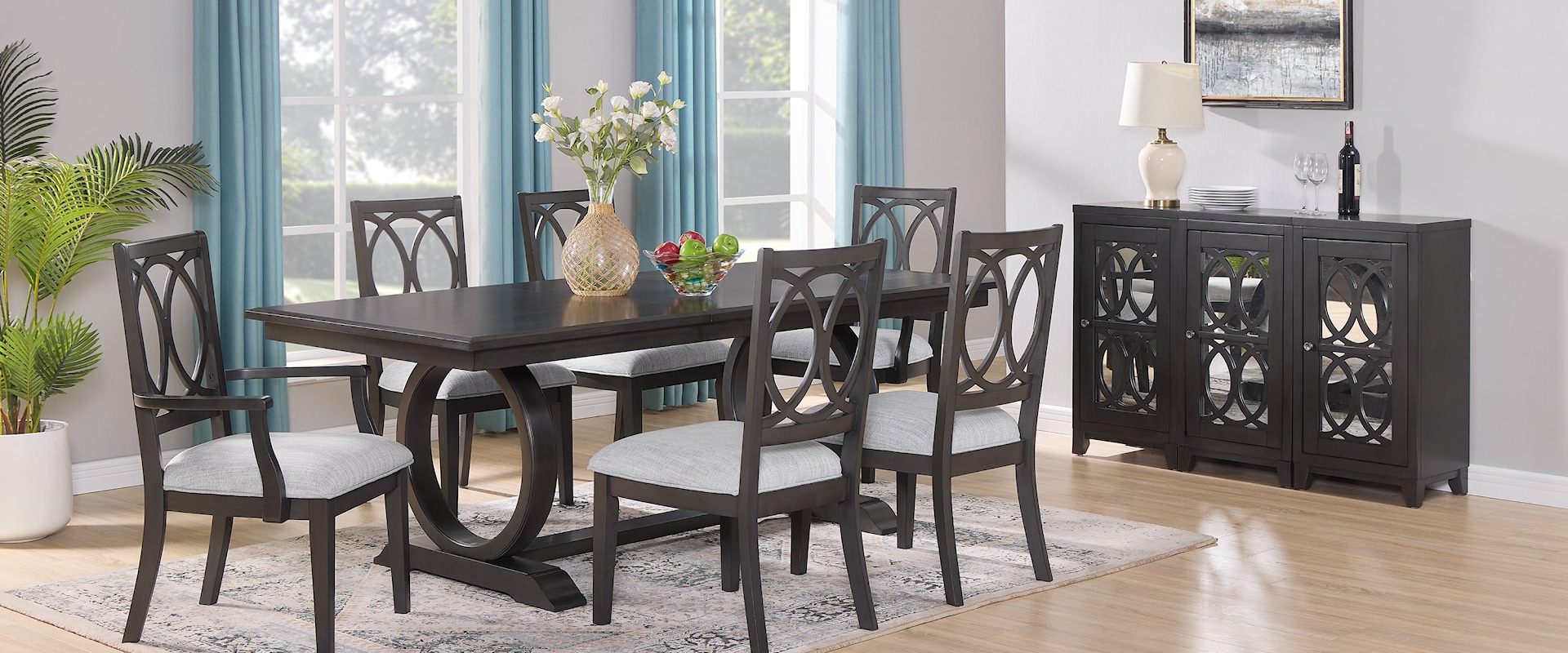 Buchanan Transitional 11-Piece Dining Set