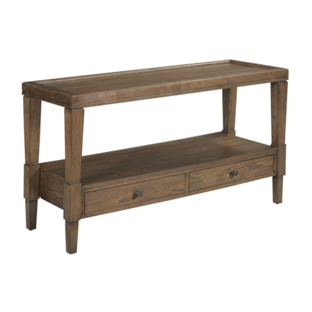 Rectangular 2-Drawer Sofa Table
