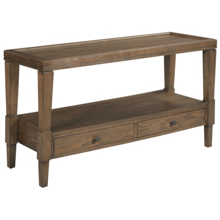 Rectangular 2-Drawer Sofa Table