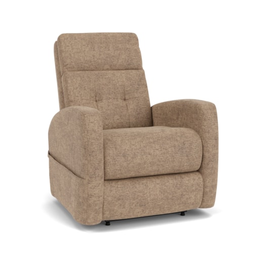 Contemporary Power Lift Recliner with Power Headrest and Lumbar