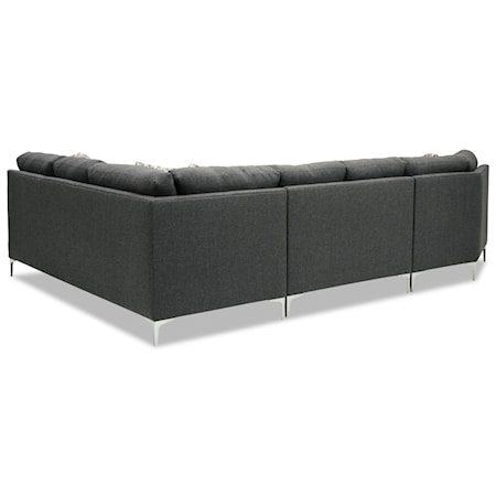 5-Seat Sectional Sofa w/ LAF Cuddler