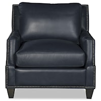 Transitional Accent Chair with Nail-Head Trim