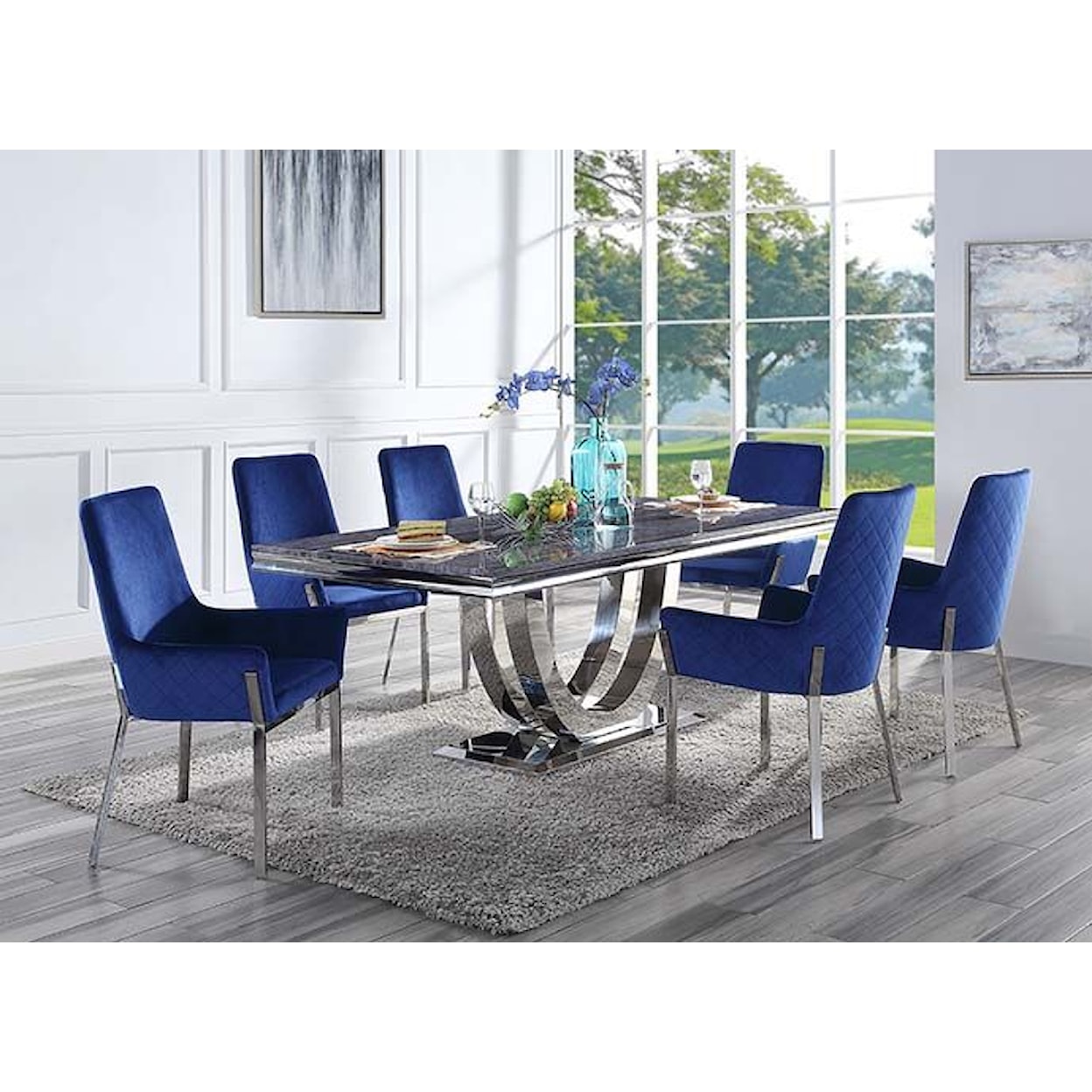 Acme Furniture Cambrie 7-Piece Dining Set