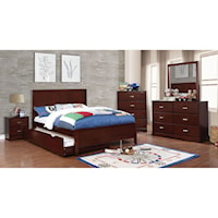 Transitional 4 Piece Twin Bedroom Set