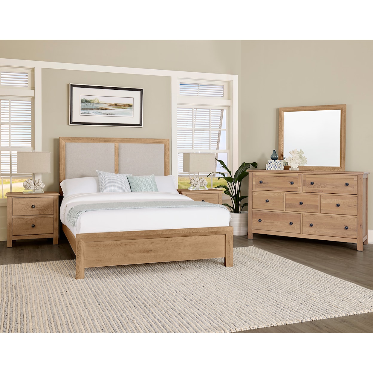 Vaughan Bassett Custom Express Queen Upholstered Bed