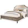 Riverside Furniture Vogue King Upholstered Storage Bed