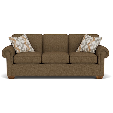 Traditional Rolled Arm Queen Sofa Sleeper