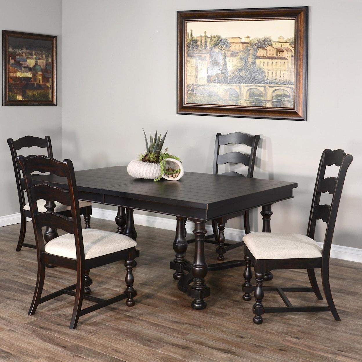 Sunny Designs Scottsdale BW 5-Piece Dining Set