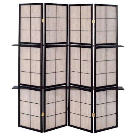 4-Panel Room Divider Folding Shoji Screen