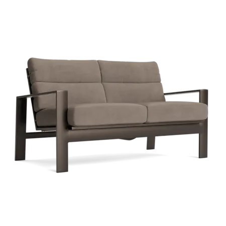 Cushioned Aluminum Loveseat
