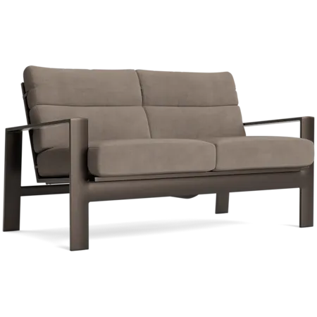 Cushioned Aluminum Loveseat