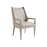 Haiku Arm Chair with Upholstered Seat and Back