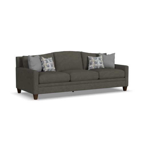 Traditional Sofa with Square-Tapered Legs