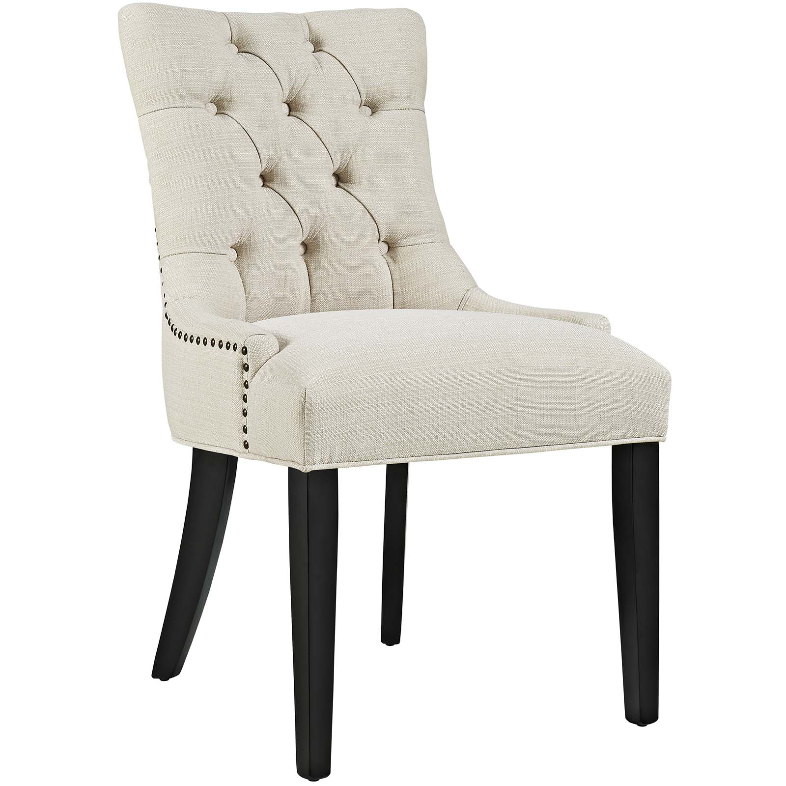 Fabric button dining discount chairs