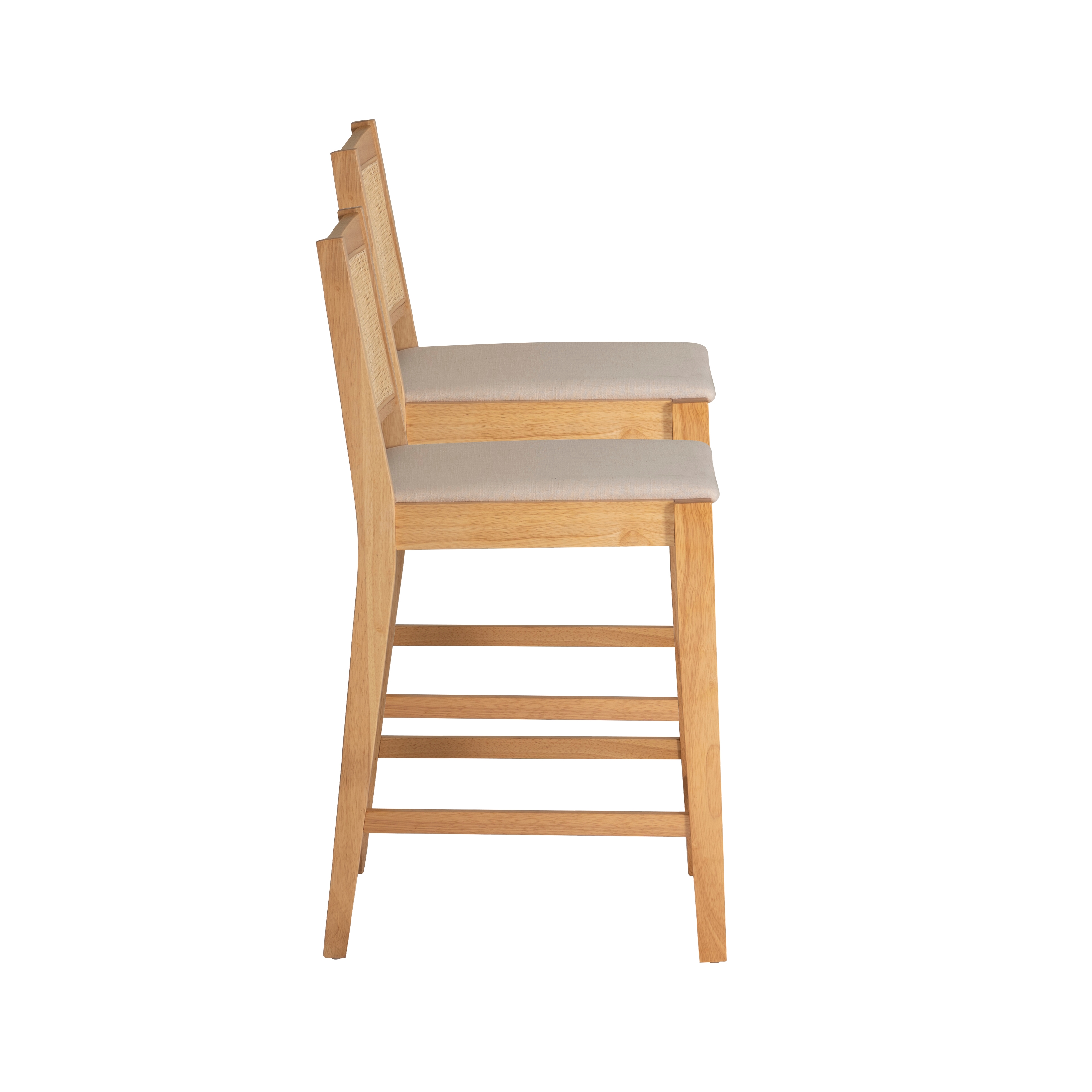 Bauer Cane Counter Height Stool