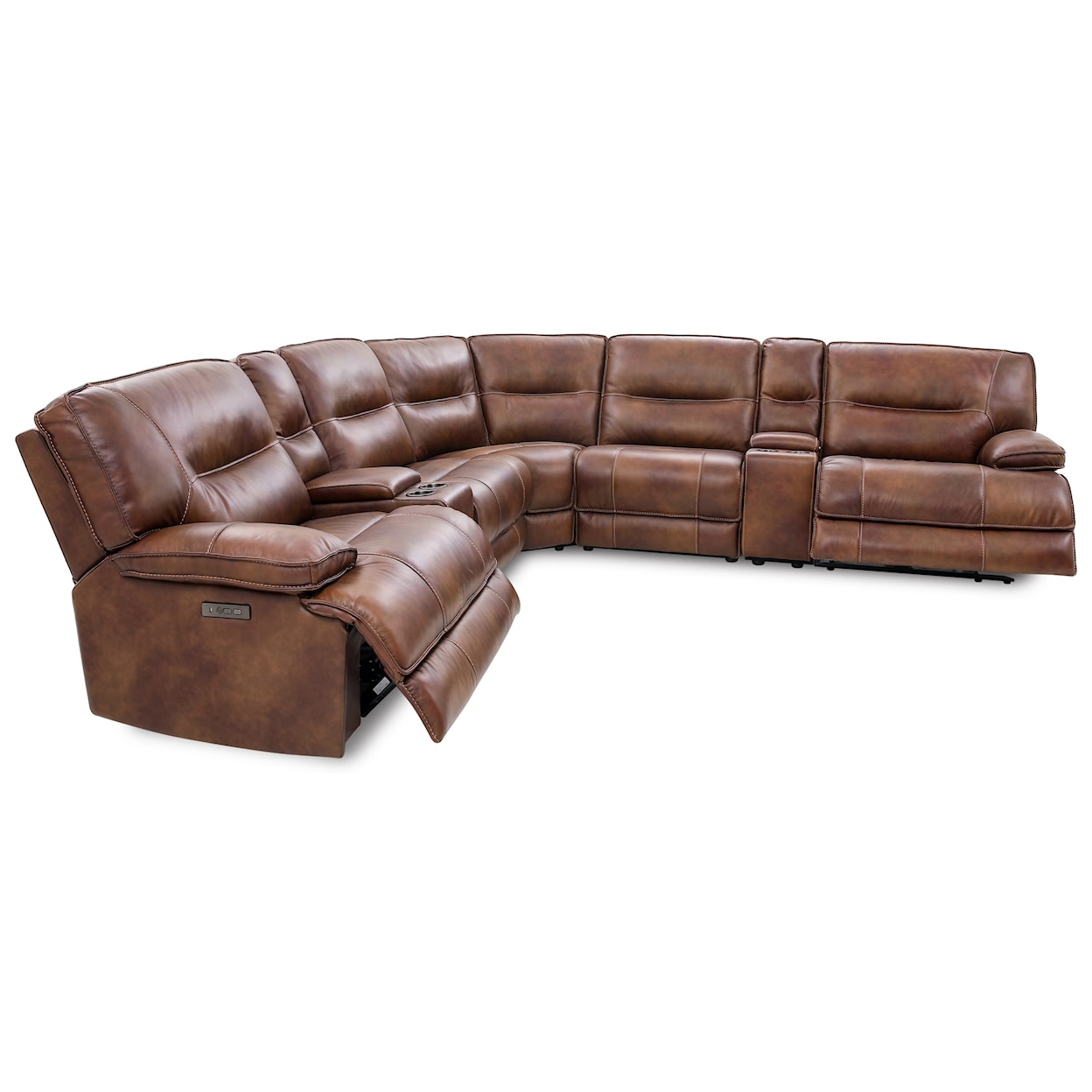 Cheers 70048 6-Piece Power Reclining Sectional