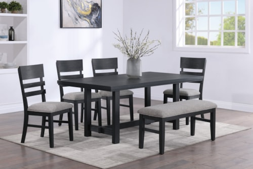Guthrie Transitional 6-Piece Dining Set
