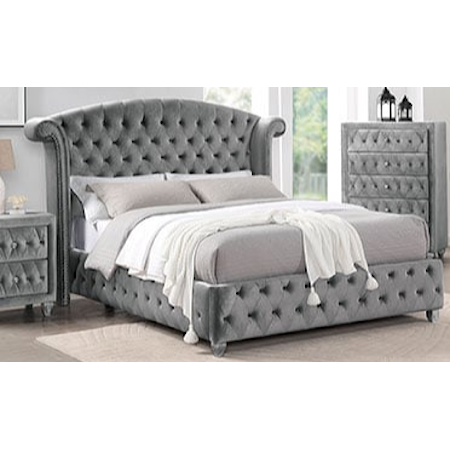 King Bed Gray