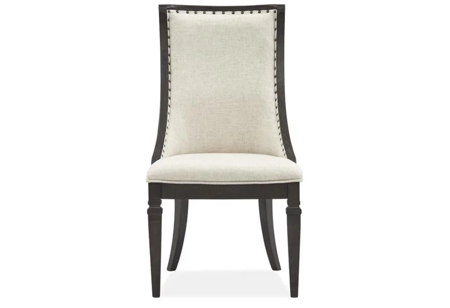 Calistoga Dining Upholstered Dining Arm Chair  by Magnussen Home at Reeds Furniture