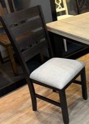 Transitional Side Chair with Upholstered Seat