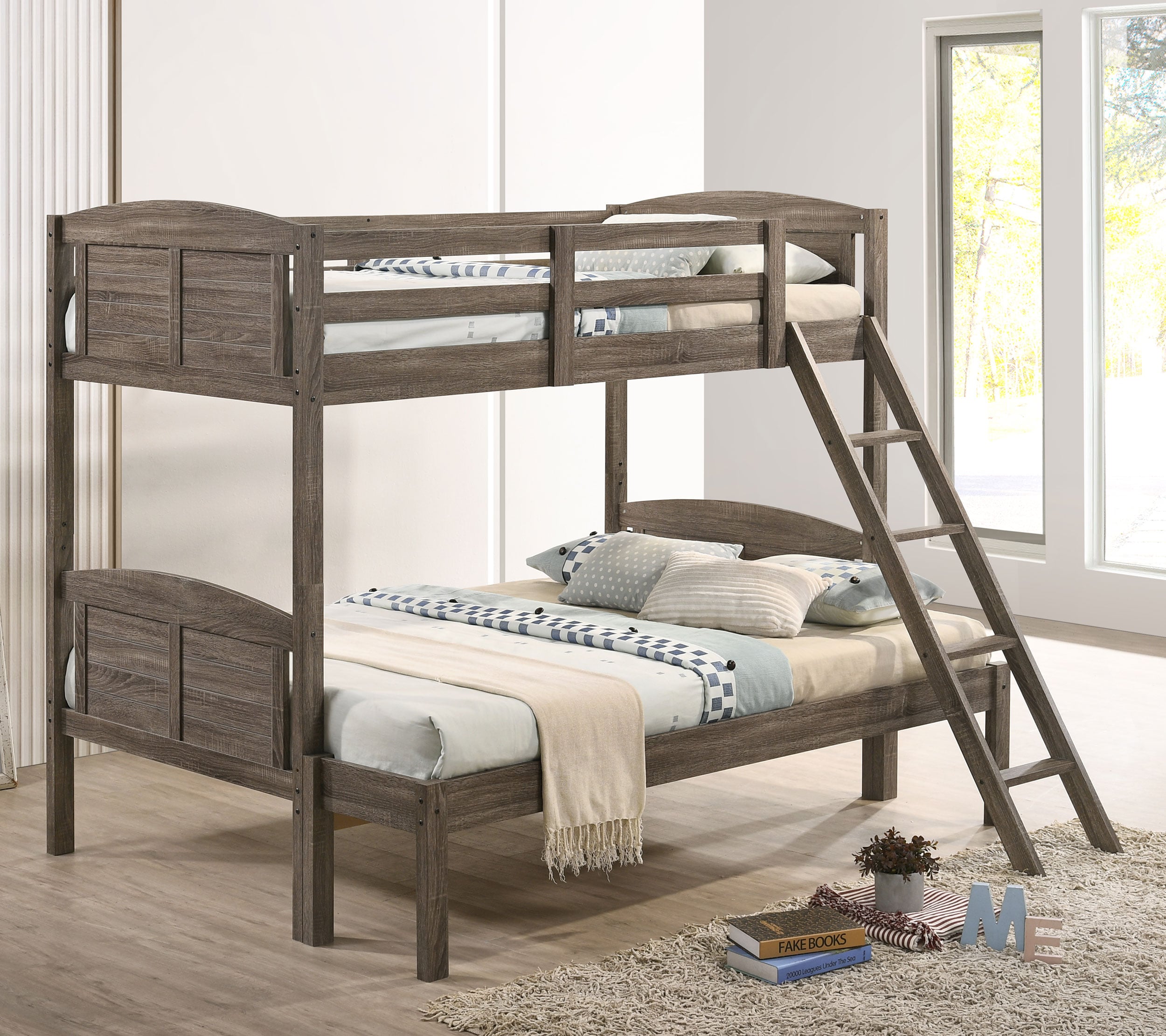Flynn Wood Twin Over Full Bunk Bed