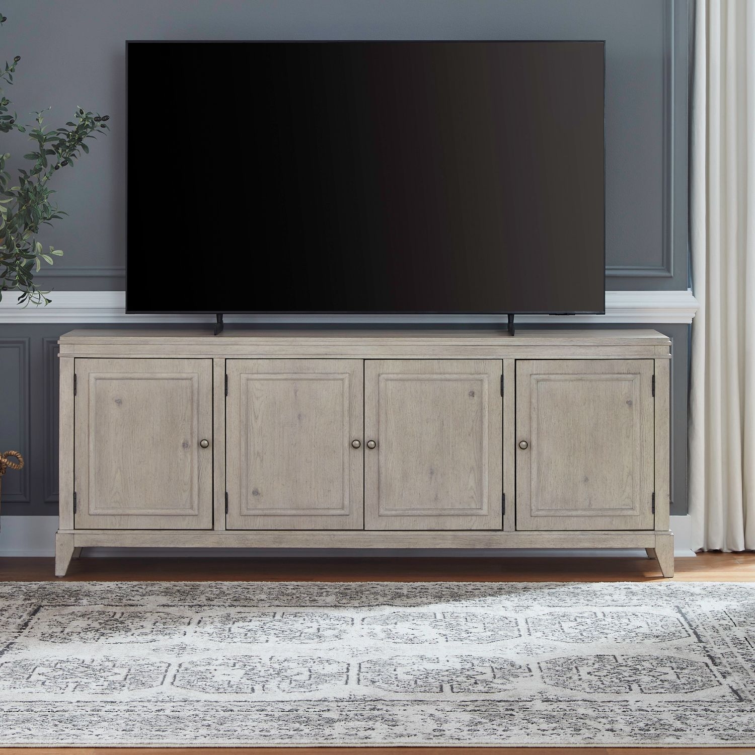 4-Door 82-Inch TV Console