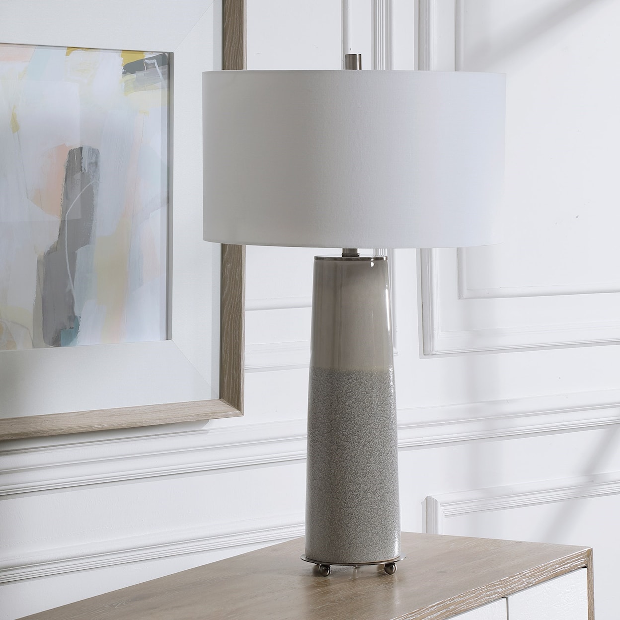 Uttermost Table Lamps Abdel Gray Glaze Table Lamp