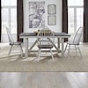 Libby Farmhouse 5-Piece Trestle Table Set