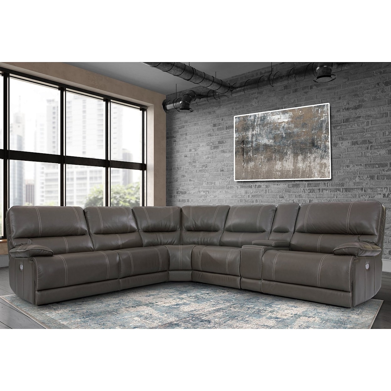 Paramount Living Shelby Casual Power Sectional