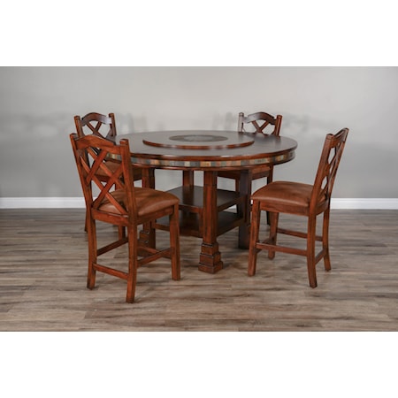 60&quot; Round Table w/ Lazy Susan