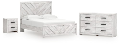 Queen Panel Bed, Dresser And Nightstand