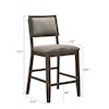 Crown Mark Ember Counter Height Chair