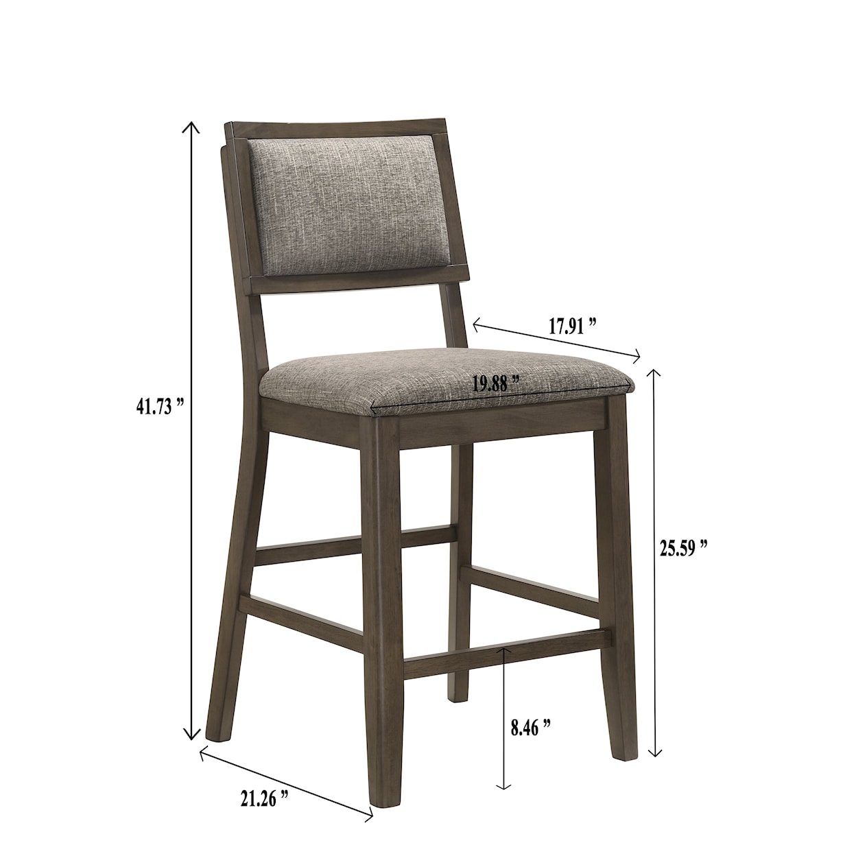 Crown Mark Ember Counter Height Chair