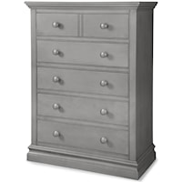 Casual Chest of Drawers with Solid Wood Drawer Boxes