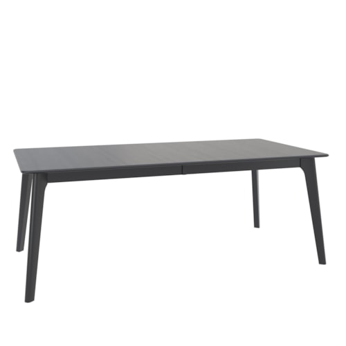 Mid-Century Modern 70" x 42" Rectangular Solid Wood Dining Table