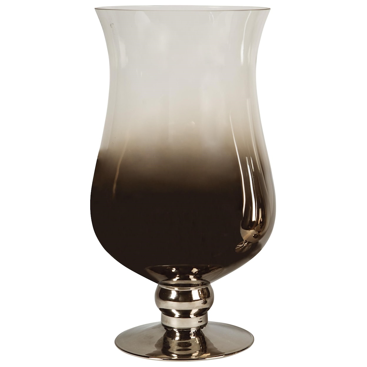 Ashley Furniture Signature Design Accents Devika Clear/Silver Finish Vase