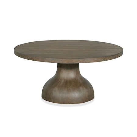 Wood Round Cocktail Table Base SU