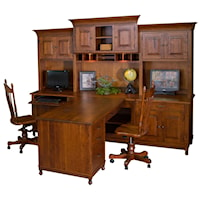 Customizable Solid Wood Partner Desk