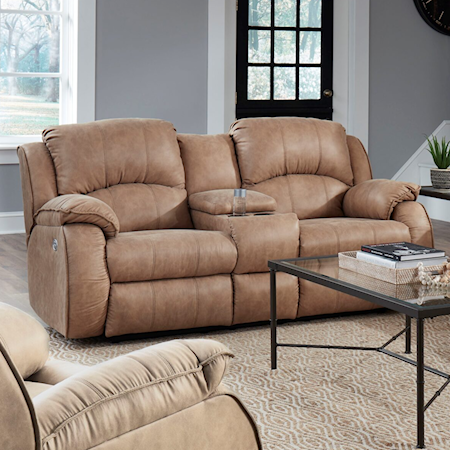 Power Reclining Console Sofa