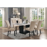 Contemporary 7-Piece Dining Table Set