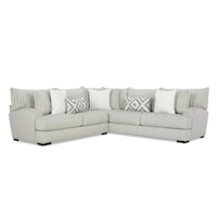 Transitional 2-Piece L-Shaped Sectional Sofa