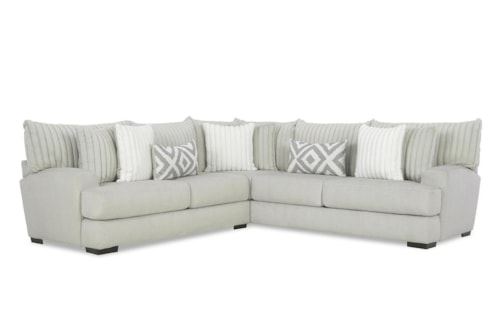 Transitional 2-Piece L-Shaped Sectional Sofa