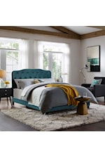 Modway Amelia Twin Upholstered Fabric Bed