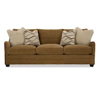 Transitional 3-Cushion Sofa with English Arms
