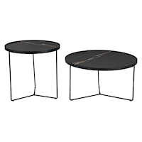 Set of 2 Harrison Coffee Tables Black