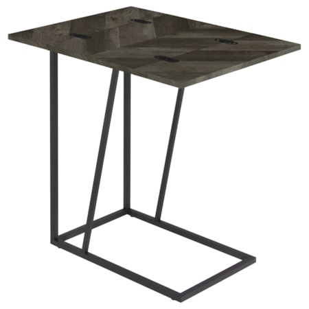 Carly Expandable C-Shaped Side Table