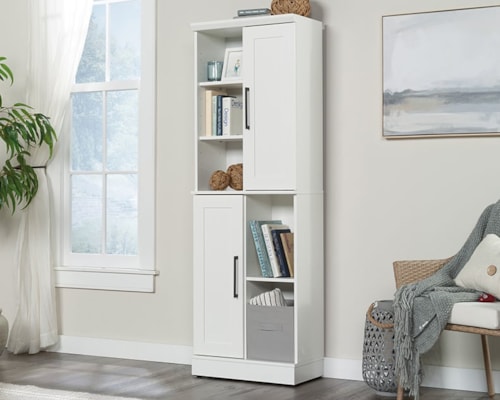 Contemporary Storage Cabinet with 2 Configurable Doors